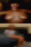 Nude woman riding
